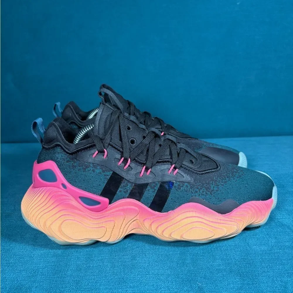 Adidas Trae Young 3 Pink Acid Orange Black Men's Shoes size 8